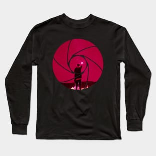 Photophile Crimson Night Sky Long Sleeve T-Shirt